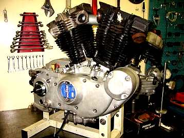 Harley Ironhead Motor Gehäuse